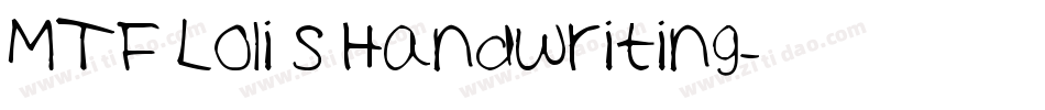 MTF Loli s Handwriting字体转换